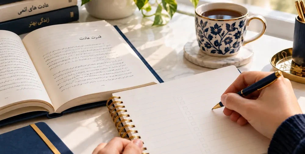 مطالعه کتاب برای ساخت عادت‌های جدید و تغییر رفتار روزمره